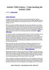 Autistic Child Autism - Understanding the Autistic Child