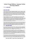 Autism Young Children - Asperger Autism in Young Children