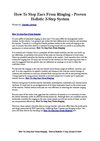 How To Stop Ears From Ringing - Proven Holistic 3-Step System