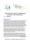 Verbal Behavior Autism - Distinguishing Symptoms From Bad Behavior
