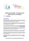 Autistic Social Skills - Teaching Social Skills Instead of Punishing