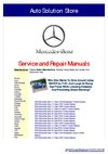 Mercedes-Benz Service Manuals Listing