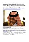 Le prince saoudien al-Faysal, gouverneur de La Mecque, demande aux musulmans de France de respecter les lois françaises