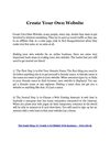 How To Create Your Own Website & Make Money Online