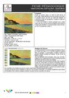 Falaise à Pourville, soleil couchant - Claude Monet