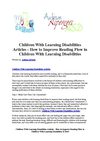 Children With Learning Disabilities Articles - How to Improve Reading Flow in Children With Learning Disabilities