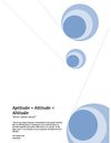 Aptitude + Attitude = Altitude