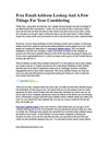  * Apply to be a Writer * Report page * Share Share this Free Email Address Lookup And A Few...