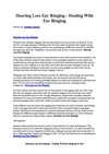 Hearing Loss Ear Ringing - Dealing With Ear Ringing
