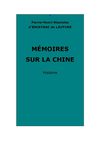 Escayrac de Lauture : Mémoires sur la Chine : l'histoire.