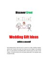Get Wedding Gift Ideas Fast