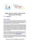 Online Test For Autism - Get Yourself Diagnosed in 30 Minutes
