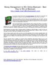 Money Management to Win Online Blackjack - Best Way to Win at Blackjack