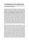 La importancia de la democracia 
