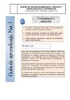 GUIA DE APRENDIZAJE No.1 ORGANIZACION DE PLANTAS Y CENTROS DE DISTRIBUCION