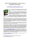 How to Win at Blackjack – How to win a blackjack tournament