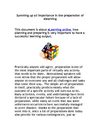 Summing up all importance in the preparation of elearning