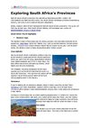 Exploring South Africa’s Provinces