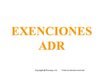 EXENCIONES ADR