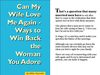 Can My Wife Love Me Again - Ways to Win Back the Woman You Adore