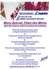 Menu fête des mères Imprévu