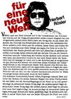 Für eine neue Welt