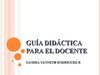 Guía Dicdáctica para el Docente
