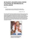 HUMANITY ASSASSINATED: ETHNIC CLEANSING OF MINORITIES IN BANGLADESH