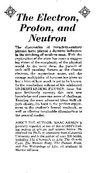 Understanding Physics III — The Electron, Proton, and Neutron