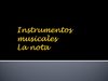 instrumentos musicales la nota 3