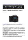 Samsung released firmware updates features for NX10