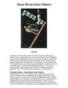 Omon Ra by Victor Pelevin - Great Book