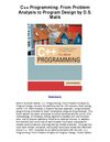 C Programming From Problem Analysis to Program Design by DS Malik - Excellent For Beginner Programmer