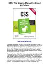 CSS The Missing Manual by David McFarland - I Love This Manual - It Taught Me Css