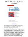 Definitive XML Schema by Priscilla Walmsley - A Useful Companion To The Official Standard