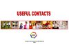 USEFUL CONTACTS 2010