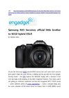 Samsung NX5 becomes official little brother to NX10 hybrid DSLR