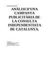 anàlisi d'una campanya publicitària de la consulta independentista de Catalunya