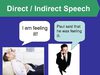 REPORTED SPEECH