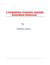 How to Make Money Online - 3 Powerful Make Money Online Business Modules