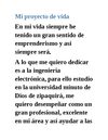 Mi proyecto de vida
