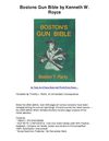 Bostons Gun Bible by Kenneth W Royce - As Thick As A Phone Book And Worth Every Penny....