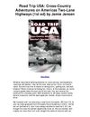 Road Trip USA Cross Country Adventures on Americas Two Lane Highways 1st ed by Jamie Jensen - Essential Guide!
