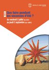 Que faire pendant les vacances d'été ?