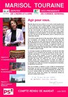 Compte-rendu de mandat de Marisol Touraine - Juin 2010