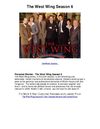 The West Wing Season 6 - Such A Well Written Series...