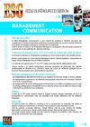 Plaquette MANAGEMENT & COMMUNICATION - ESG Marrakech