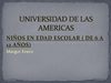 Desarrollo en niños en edad escolar de 6 a 12 años