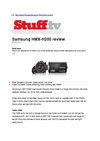 Samsung HMX-H200 review by Stuff.tv