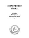 Hermeneutica Biblica - Unidad 3